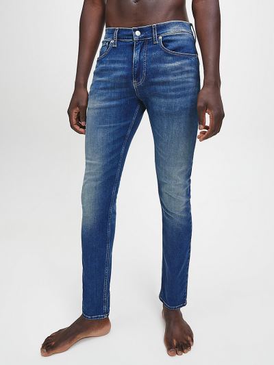 Calvin Klein Ruhák HU993526 | Calvin Klein Skinny Férfi Farmernadrág Világos Kék